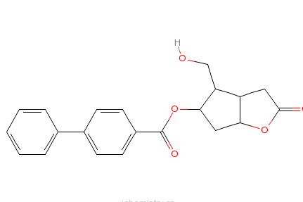 (3aR,4S,5R,6aS)-(-)-六氫-4-（羥甲基）-2-氧代-2H-環戊並[b]呋喃-5-基1,1\x27-聯苯-4-甲酸酯