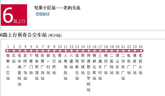 常德公交6路