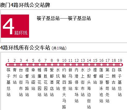 澳門公交4路環線