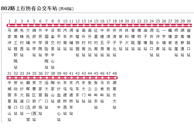 長沙公交802路