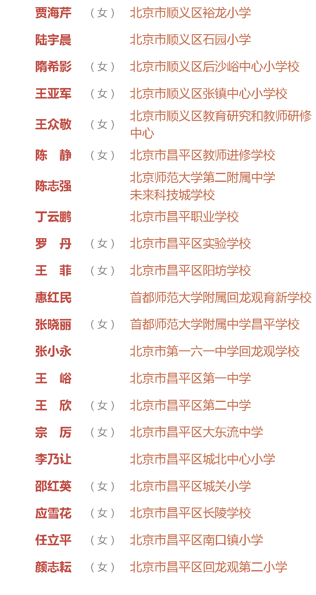 北京市優秀教師