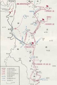 秋收起義形勢和進軍井岡山路線圖