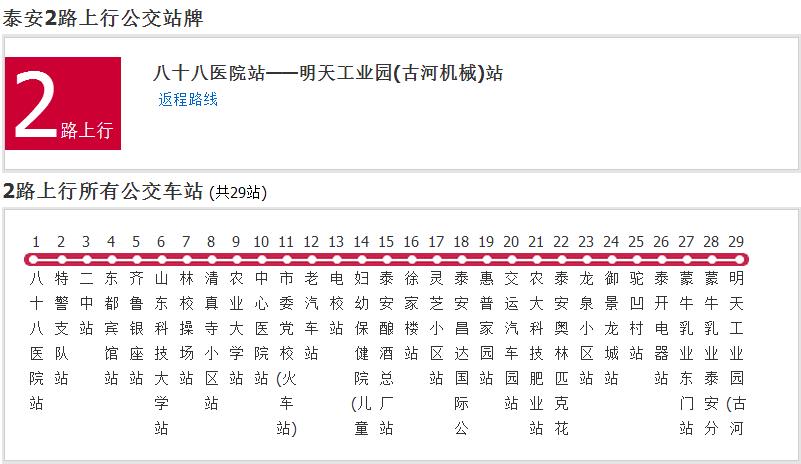 泰安公交2路