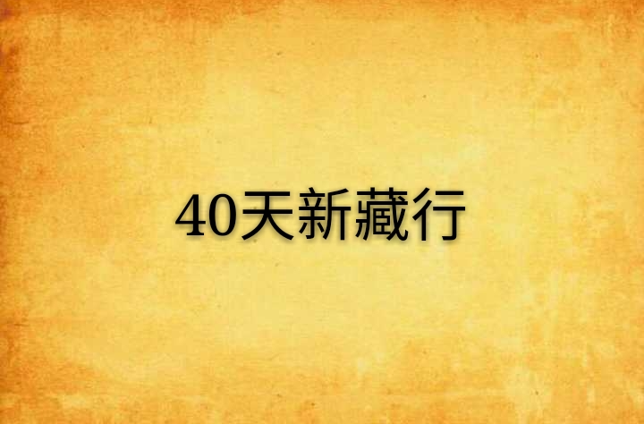 40天新藏行