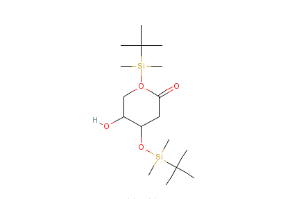 3,5-二-O-（叔丁基二甲基矽烷）-2-脫氧-D-核糖酸-1,4-內酯