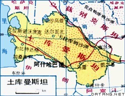 土庫曼斯坦地圖