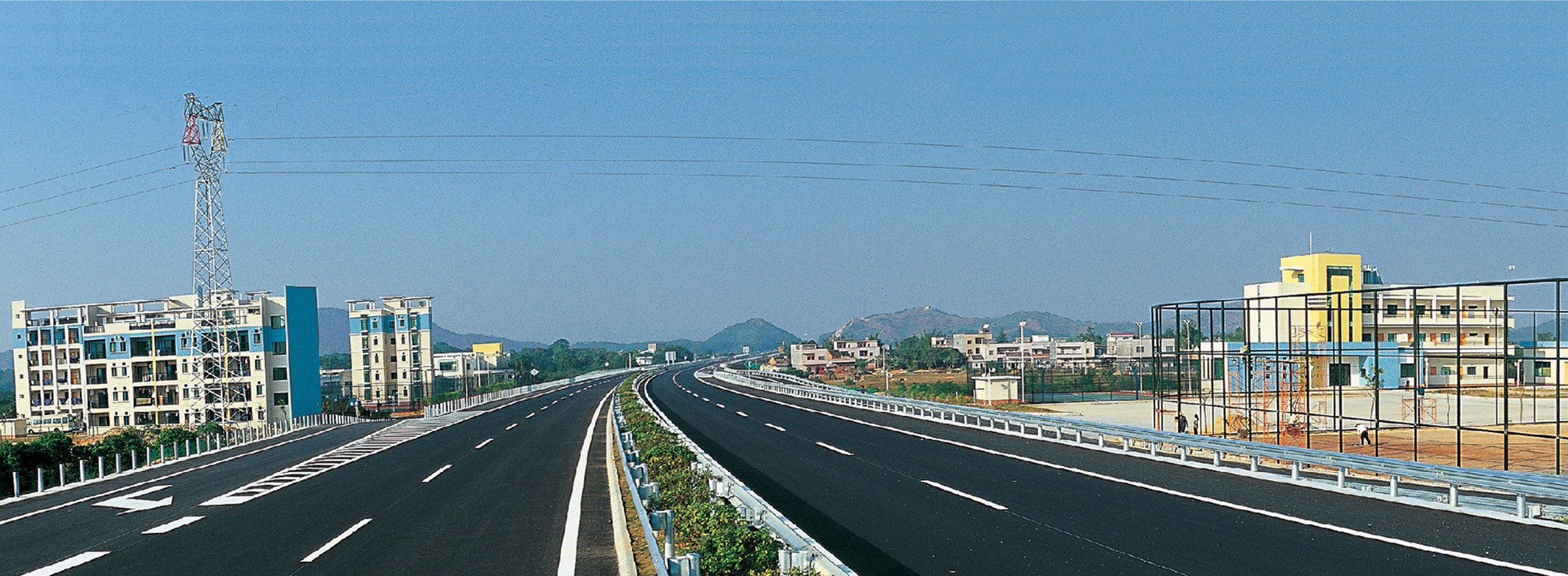 廣惠高速公路建成初期雙向四車道