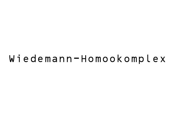 Wiedemann-Homookomplex