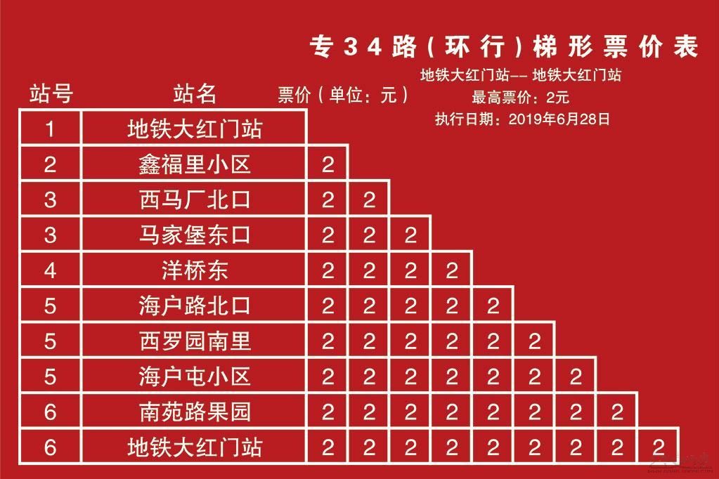 北京公交專34路