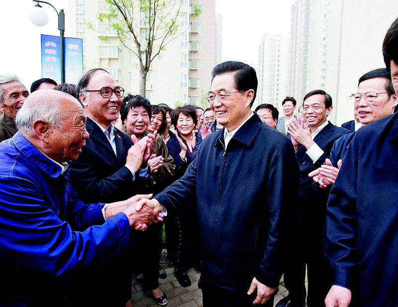 黨和國家領導人看望社區居民