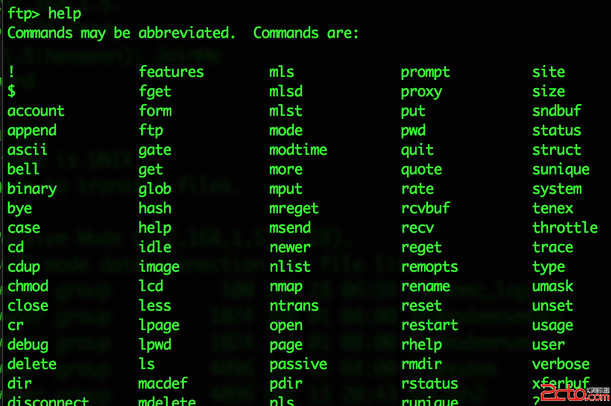 ftp命令
