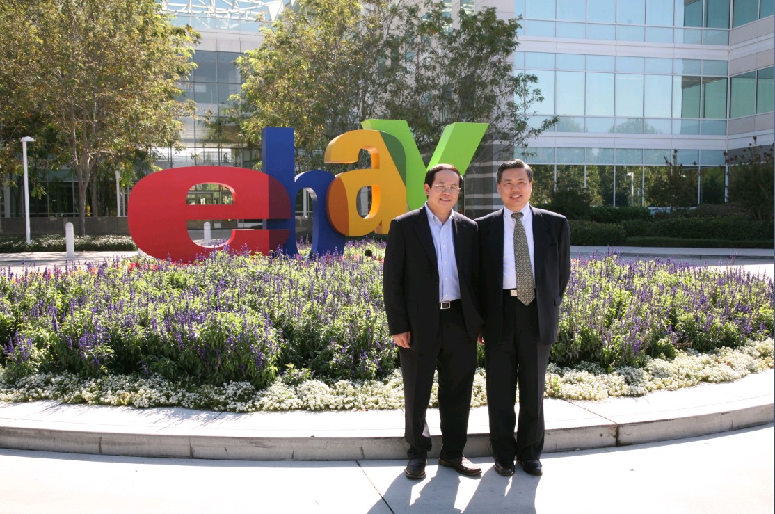 許良傑在eBay接待來訪原中國駐舊金山總領事