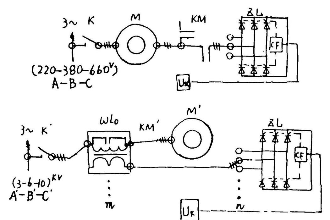 三相整流橋組成的中低壓和高壓電機軟起動器