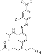 乙酸-2-[[3-乙醯氨基-4-[（2-氯-4-硝基苯基）偶氮]苯基]（2-氰乙基）氨基]乙酯