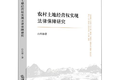 農村土地經營權實現法律保障研究