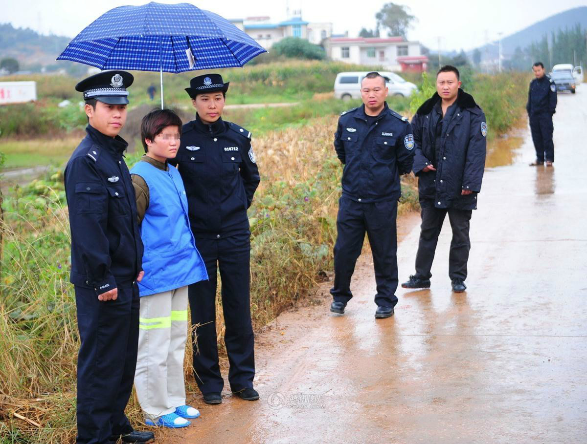 圖為王小妹指認現場照片