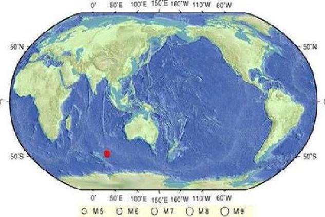 3·25東南印度洋海嶺地震