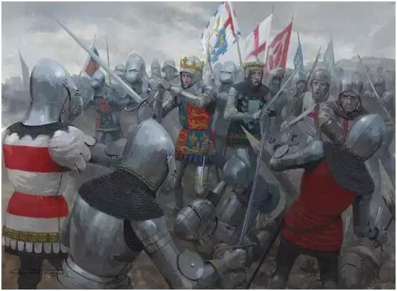 阿金庫爾戰役中的亨利五世 他一直巧妙的利用法國人的內斗
