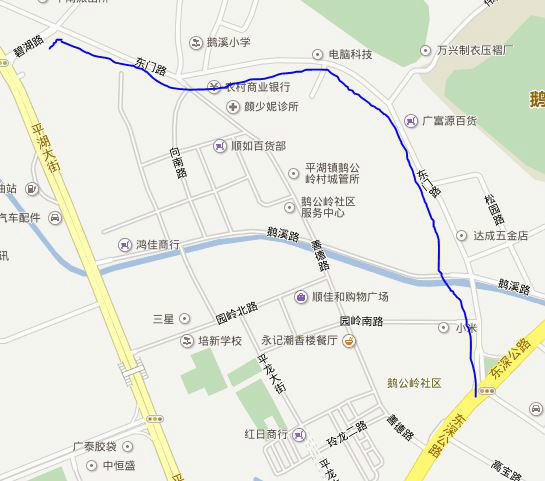 東門路(深圳龍崗公路)