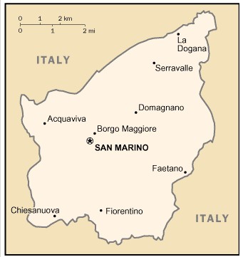 National Map Of San Marino