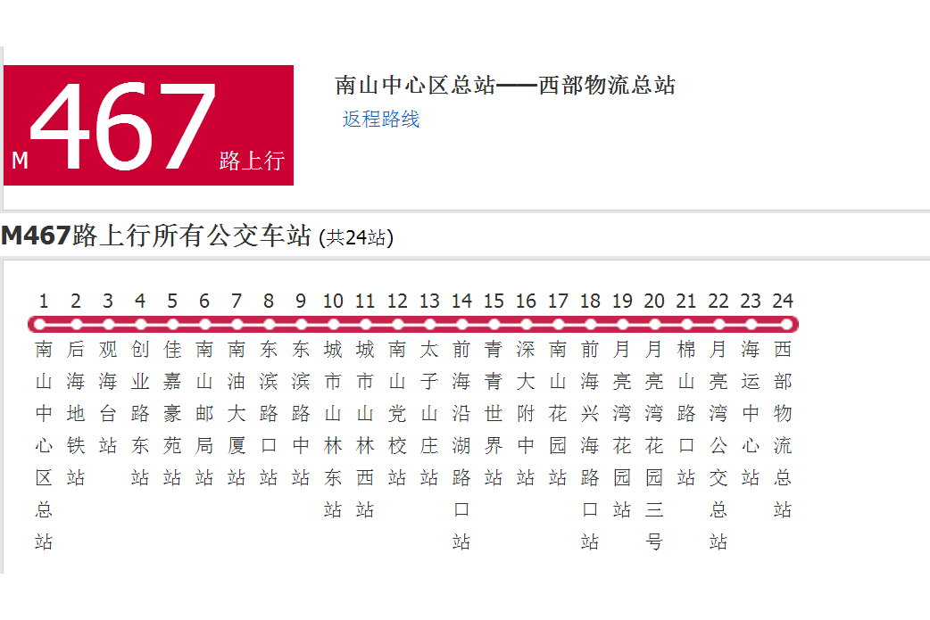 深圳公交M467路