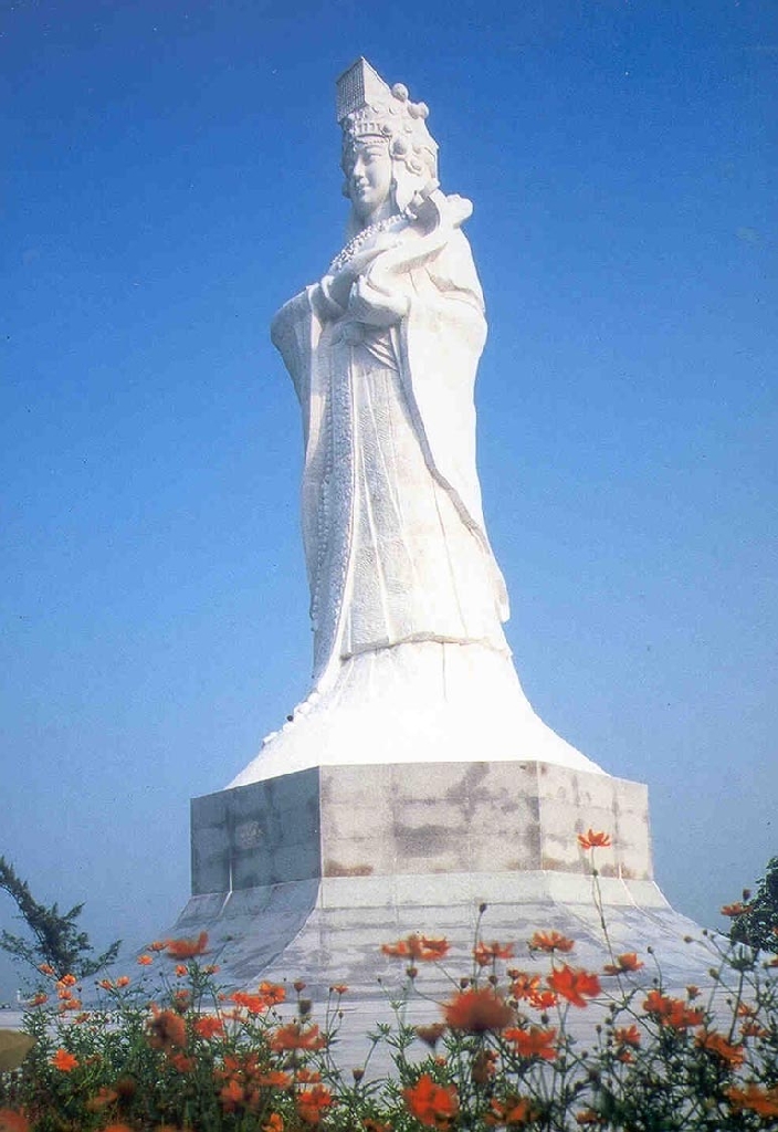 漢白玉媽祖雕像