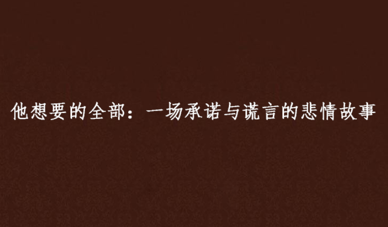 他想要的全部：一場承諾與謊言的悲情故事