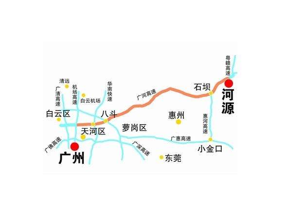 廣河高速公路線路走向