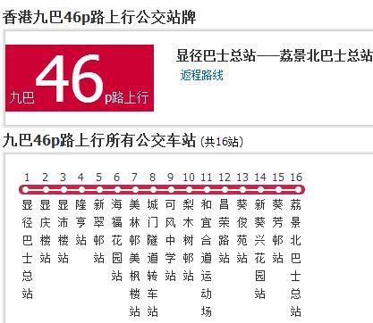 香港公交九巴46p路