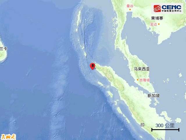 3·5蘇門答臘島海域地震