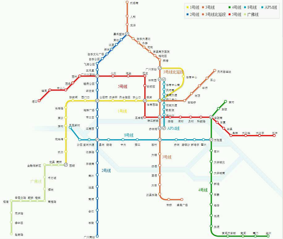 廣州捷運圖