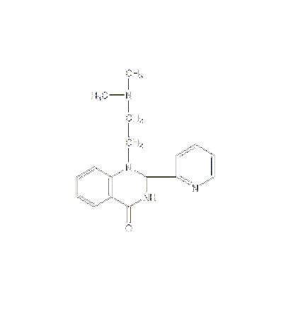 1-[2-（二甲氨基）乙基]-2,3-二氫-2-（2-吡啶基）喹唑啉-4(1H)-酮