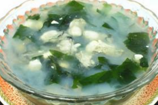 淡菜瘦肉豆腐湯