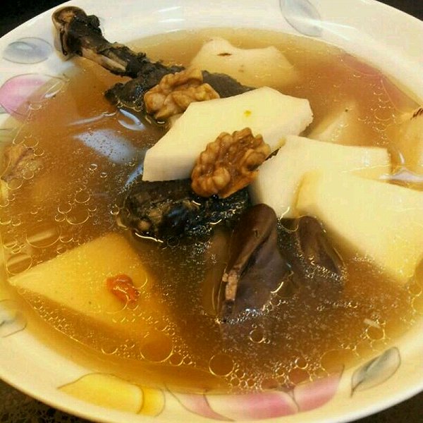 椰子核桃雞湯