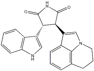 (3R,4R)-3-（5,6-二氫-4H-吡咯並[3,2,1-IJ]喹啉-1-基）-4-（1H-吲哚-3-基）吡咯烷-2,5-二酮