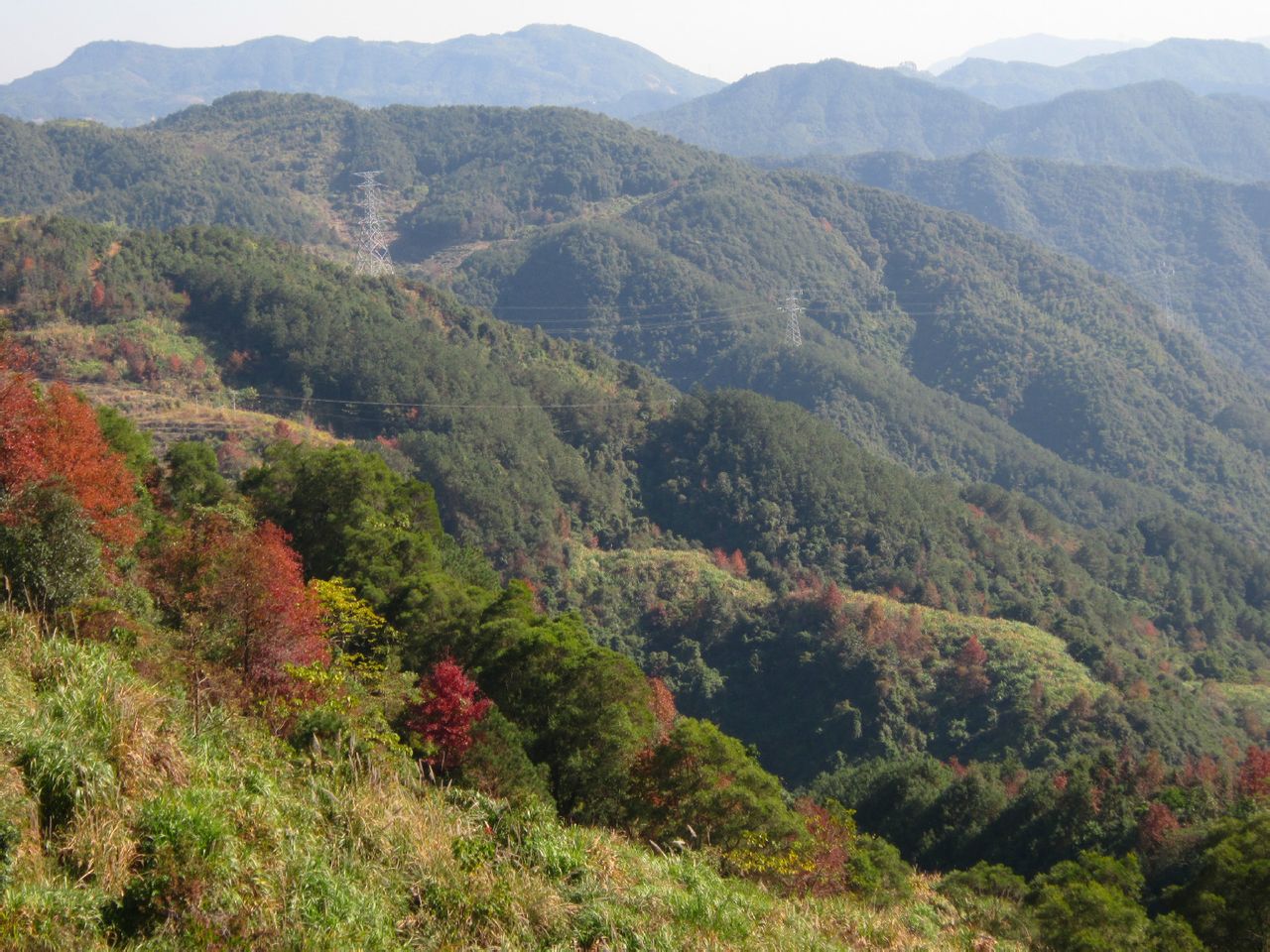 延綿起伏的群山