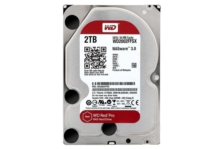 西部數據紅盤Pro NAS 2TB/7200轉/64MB(WD2002FFSX)