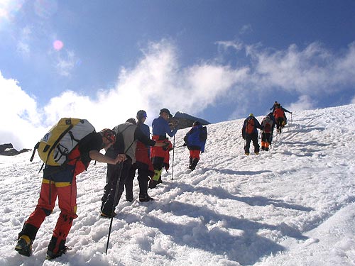 雪天登山隊