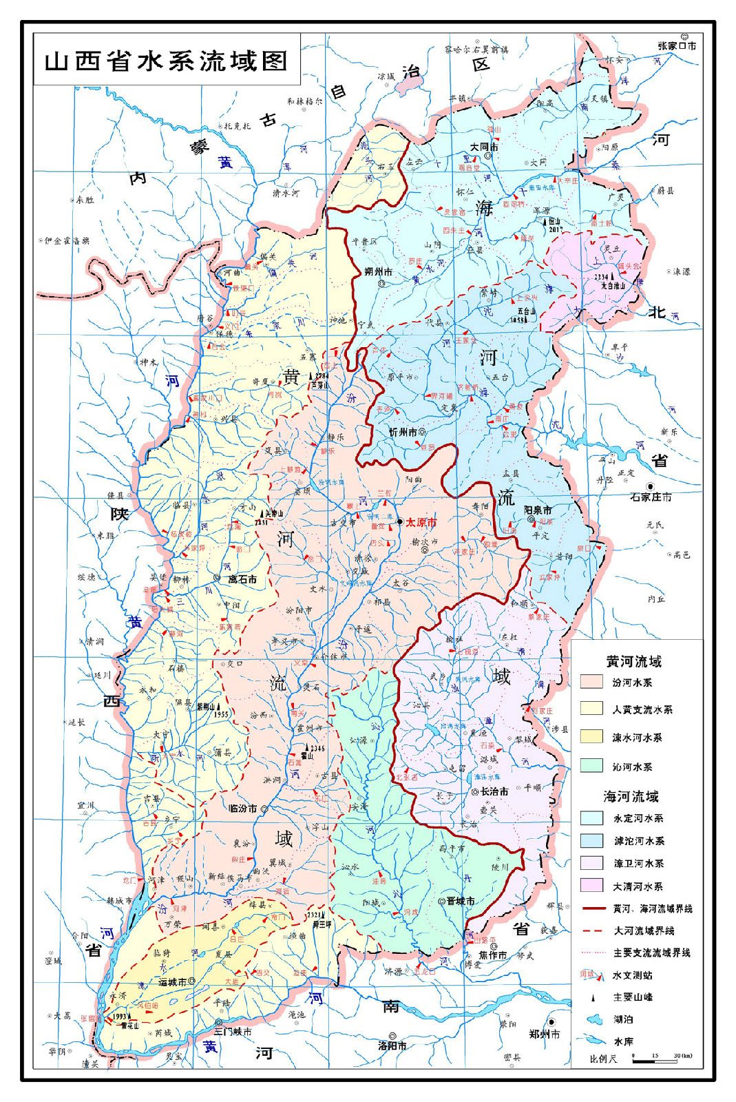 山西省河流水系