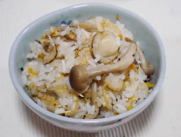 山菜扇貝蒸飯