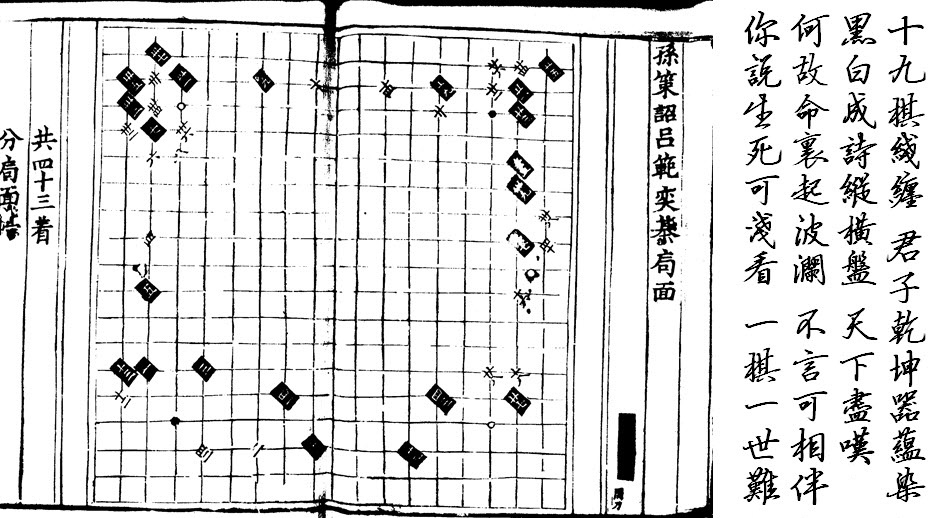 孫策詔呂范弈棋局面