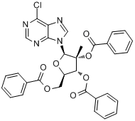 6-氯-9-（2,3,5-三苯甲醯氧基-2-C-甲基-beta-D-呋喃核糖基）-9H-嘌呤