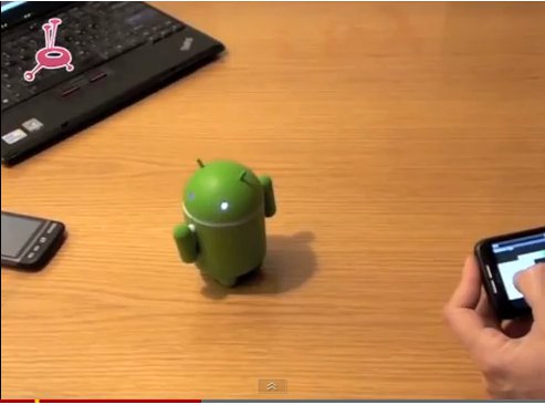 由手機遙控操作的Android小人