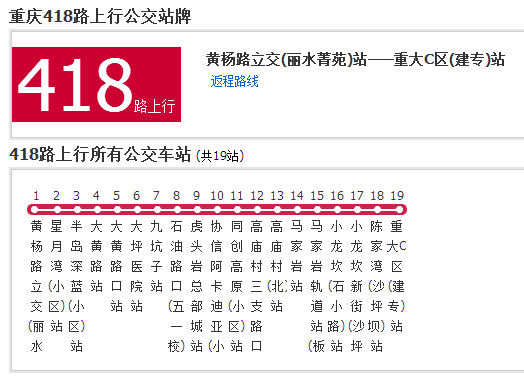 重慶公交418路