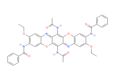 N,N\x27-（6,13-二乙醯氨基-2,9-二乙氧基-3,10-三苯並二惡嗪二基）二苯甲醯胺