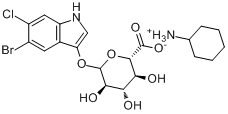 5-溴-6-氯-3-吲哚基-D-葡糖苷酸環己胺鹽