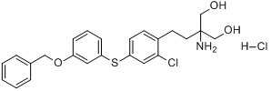 2-氨基-2-[2-[2-氯-4-[[3-（苄氧基）苯基]硫]苯基]乙基]-1,3-丙二醇鹽酸鹽