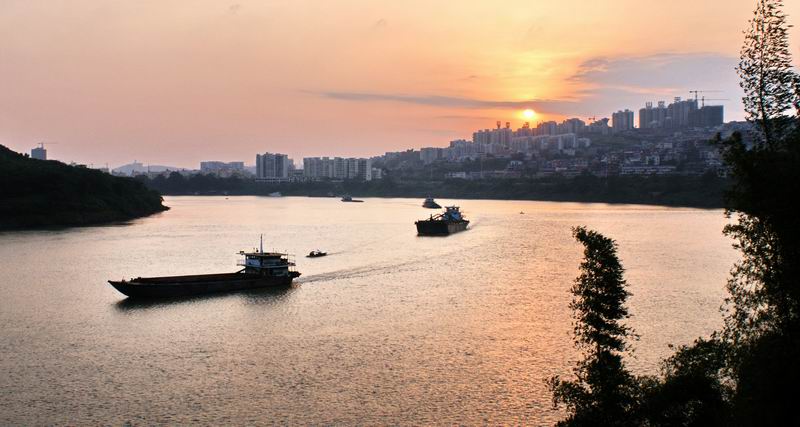 夕陽下的美景