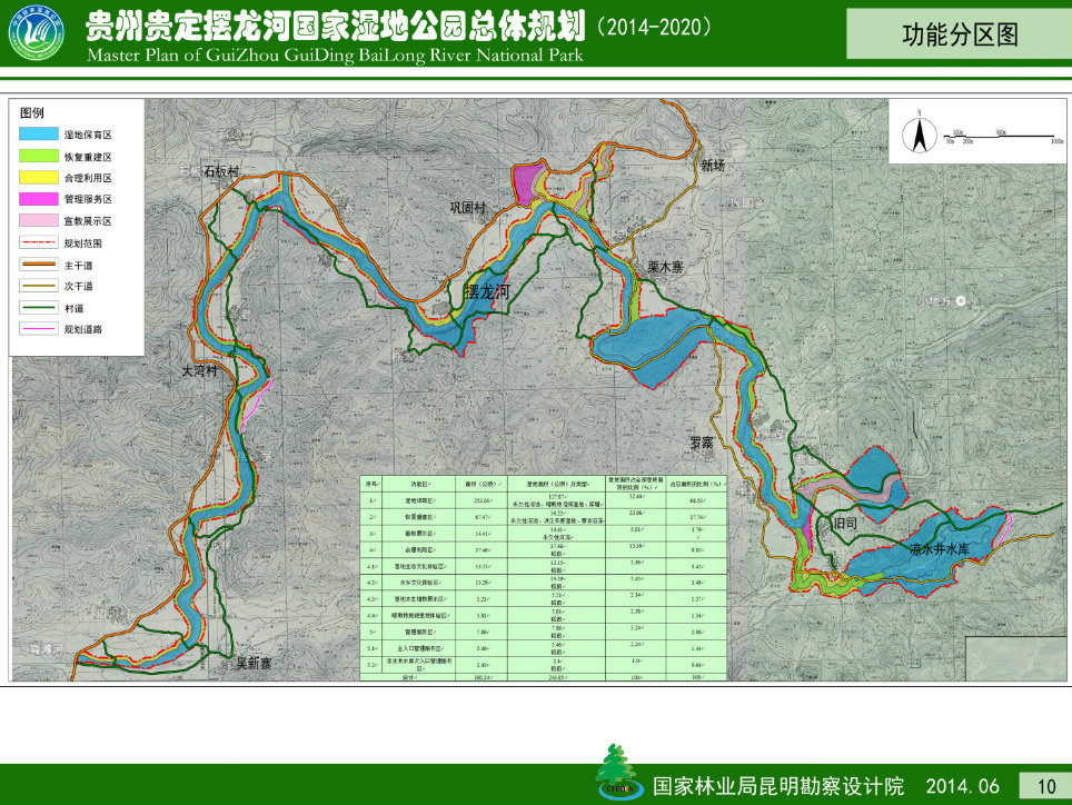 擺龍河濕地公園總體規劃圖