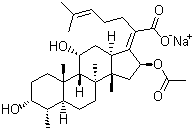 夫西地酸鈉分子結構